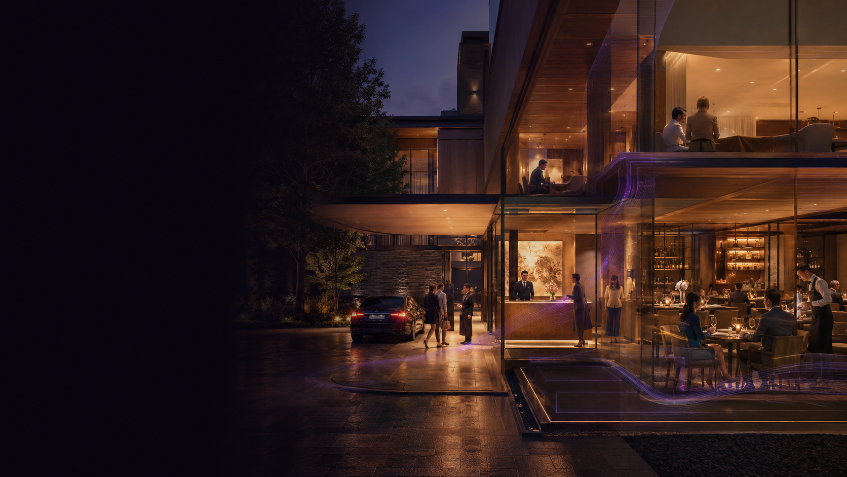 Boutique hotel revealing the connected guest experience inside